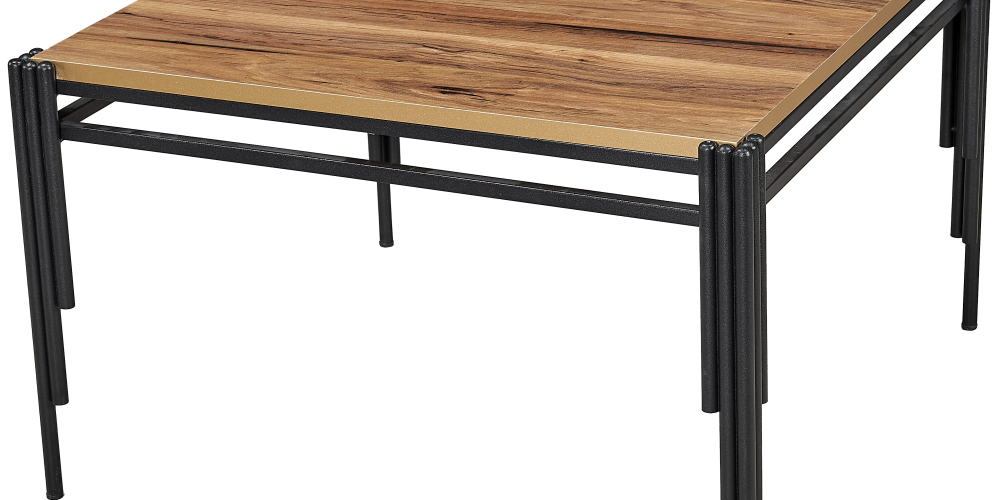 Kare Piyano Zigon Sehpa Ceviz