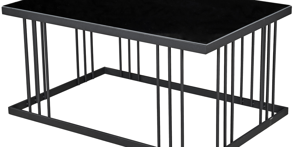 Carre Camlı Orta Sehpa