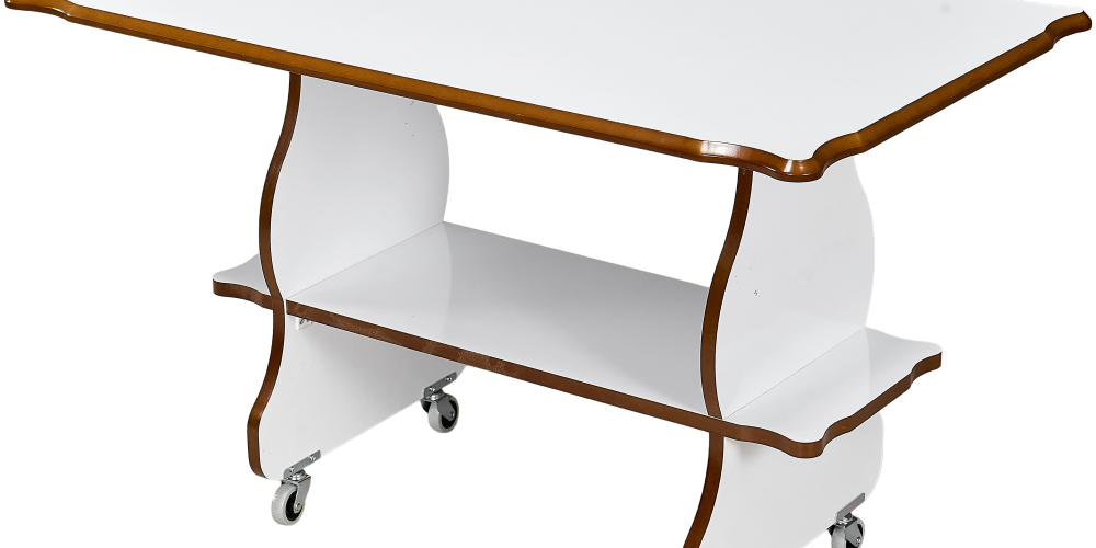 Tekerlekli Orta Sehpa Beyaz