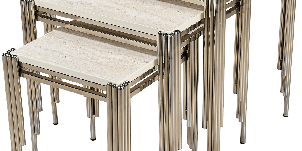 Kare Piyano Zigon Sehpa Traverten