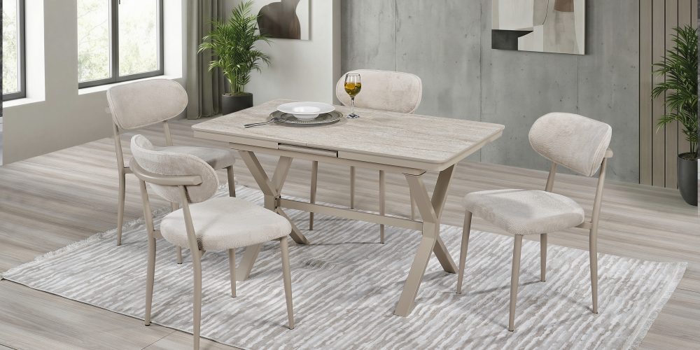 Asansörlü Mdf Masa Traverten