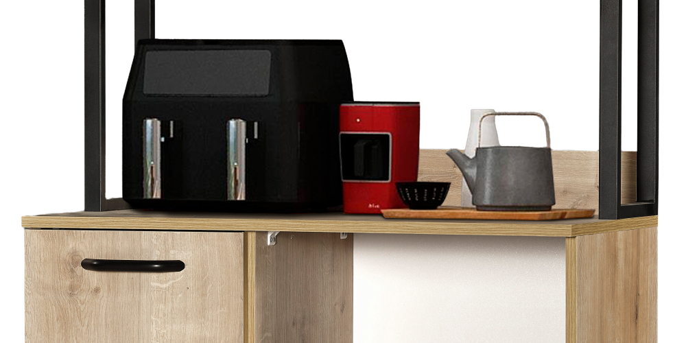 Latte Kahve Dolabı Meşe